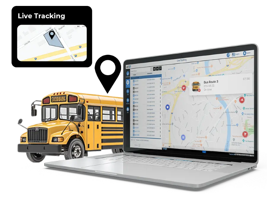 School bus tracker device